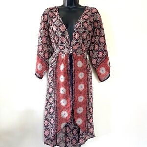 Khloe California duster cardigan kimono sheer M hippie boho festival